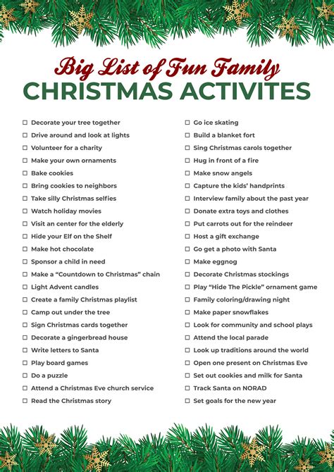 Christmas Activities Image