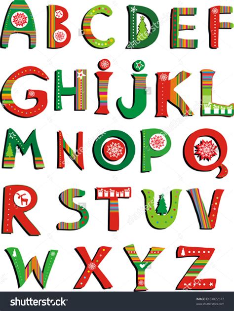 Printable Merry Christmas Alphabet Letters Gallery 4