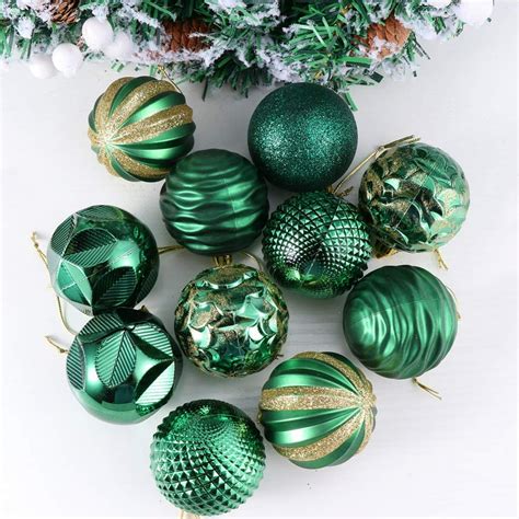 Christmas ball decorations with different colors and patterns