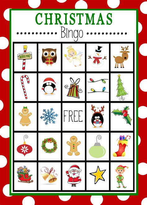 Christmas Bingo Cards for Adults