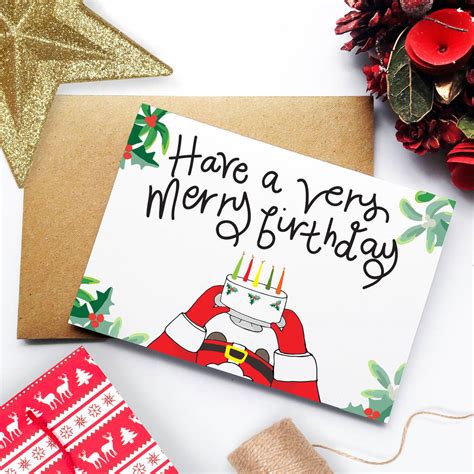 Christmas birthday card ideas for him