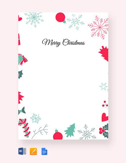 Christmas Border Template Design