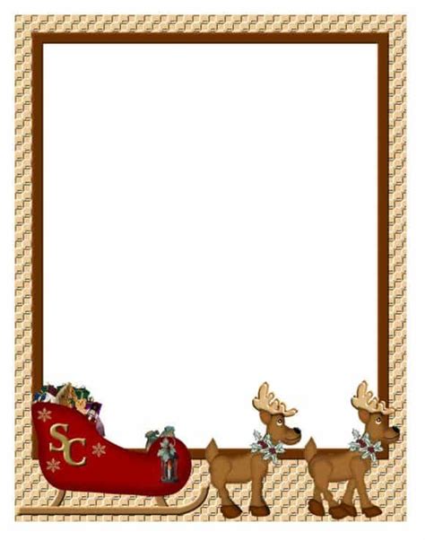 Christmas Border Template for Google Docs Ideas