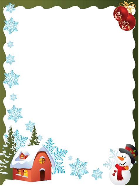 Christmas Border Templates for Microsoft Word