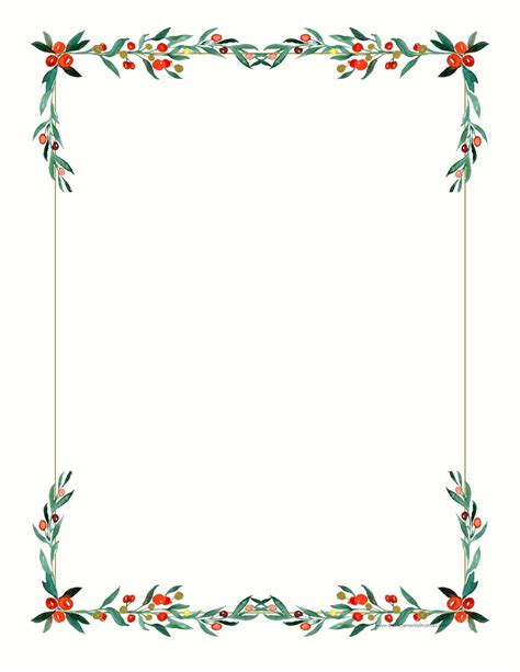 Christmas border template 8