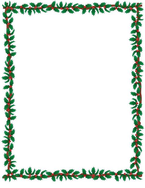 Christmas Border Templates for Word Free Download