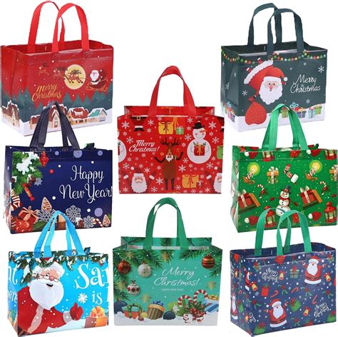 Christmas canvas bag with kids' crafts