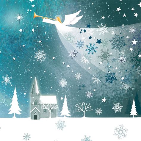 Angelic Scene Christmas Card