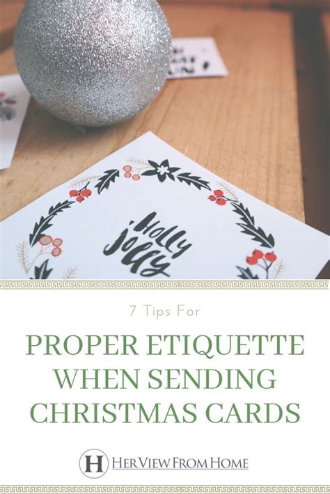 Christmas card etiquette without photos