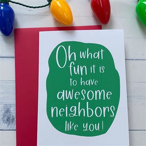 Christmas Card Ideas for Neighbors