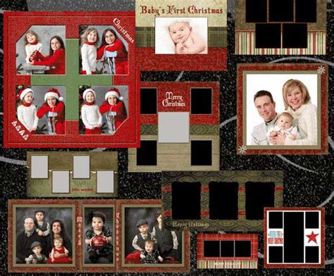 Christmas card template PSD