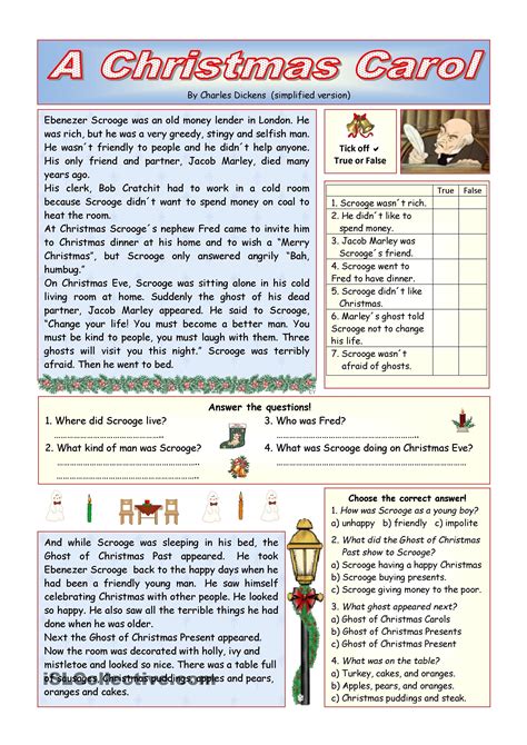 Christmas Carol Printables