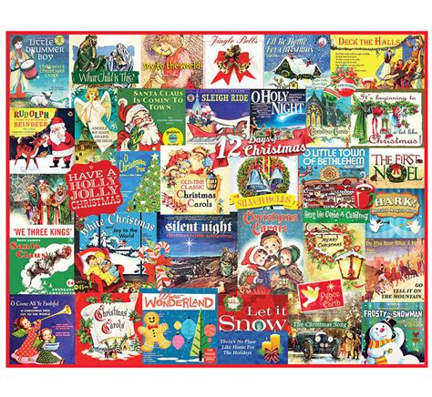 Christmas carol puzzles to print