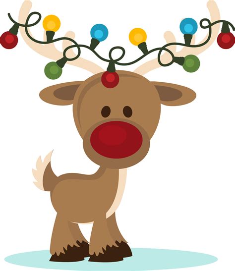 A festive illustration of reindeer