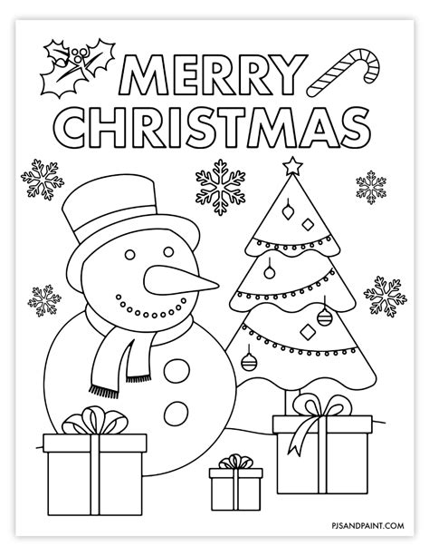 Christmas coloring pages for kids