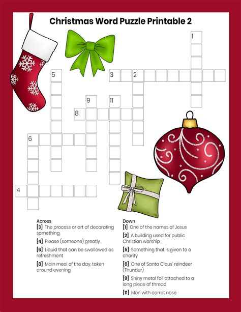 Christmas crossword