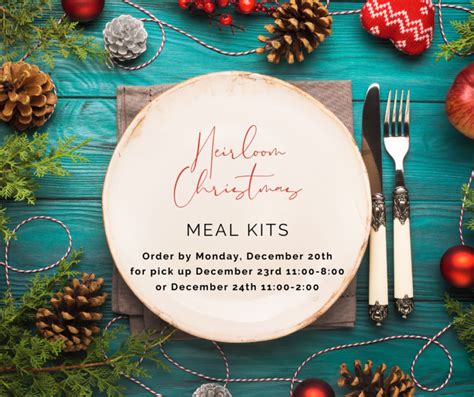 Christmas dinner meal kits