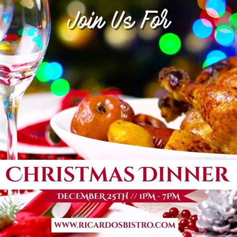 Christmas dinner restaurants with special deals