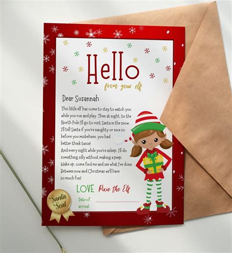 Christmas Elf Letter Template 10