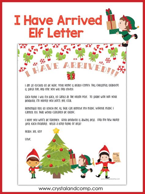 Christmas Elf Letter Template 2