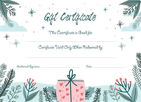 Christmas Gift Certificate Template 10