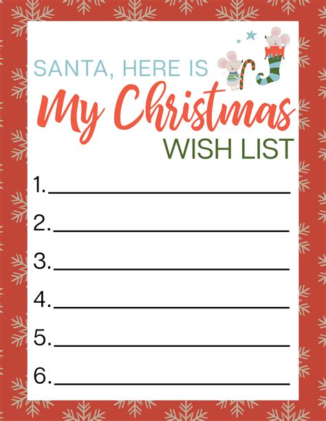 Christmas Gift List Template Google Slide