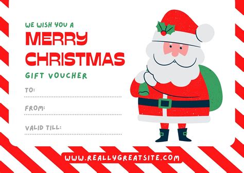 Christmas Gift Voucher Template