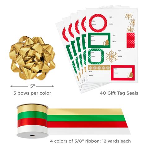 Christmas gift wrapping paper set from a popular brand