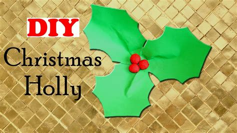 Christmas Holly Leaves Craft Ideas