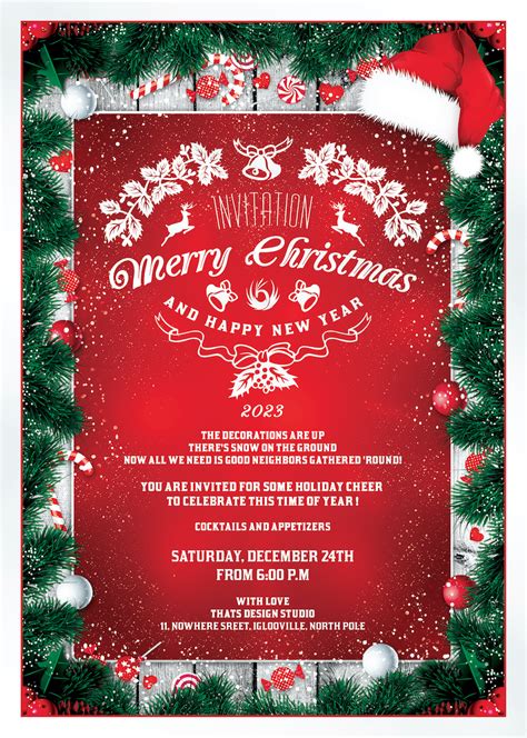 Christmas Invitation Template 6