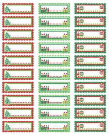 Christmas Label Template 1