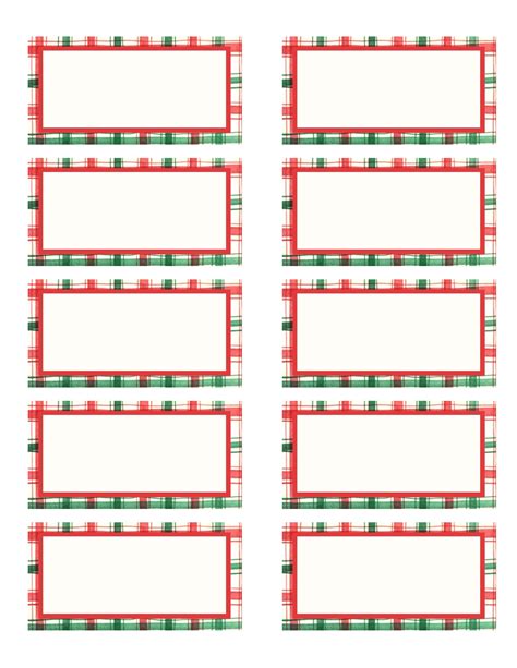 Christmas Label Template 10