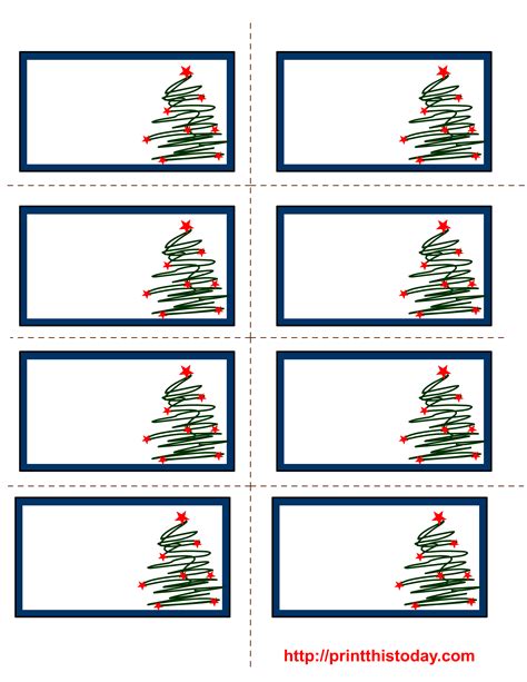 Christmas Label Template 4