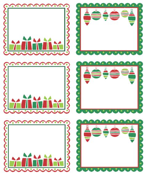 Christmas Label Template 6