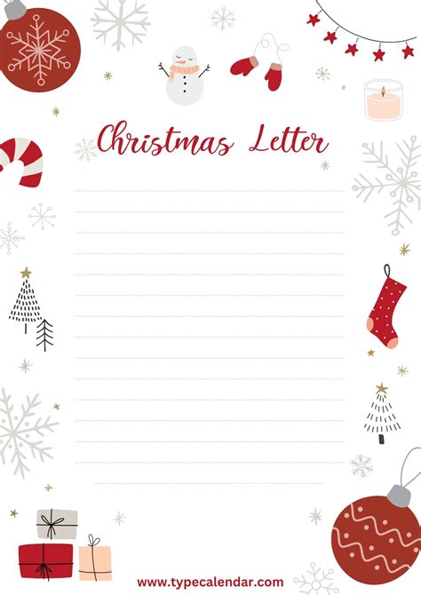 Christmas Letter Templates PDF