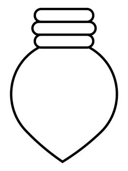 Christmas Light Bulb Templates