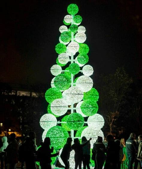 Christmas Light Orbs in a tree