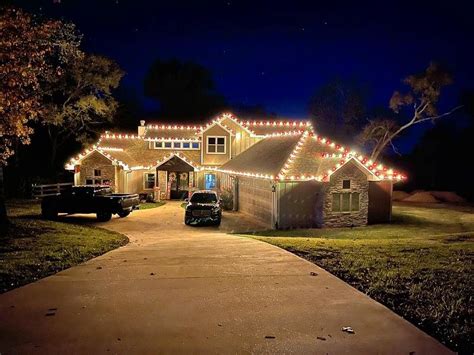 A still from a Christmas lights commercial