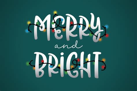 Christmas lights fonts inspiration