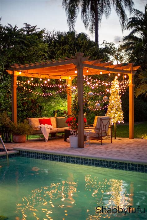 Christmas Lights on Gazebo