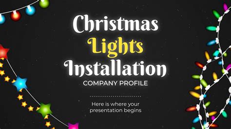 Christmas Lights PPT Template