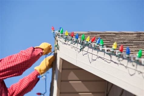 Christmas Lights Roof Installation