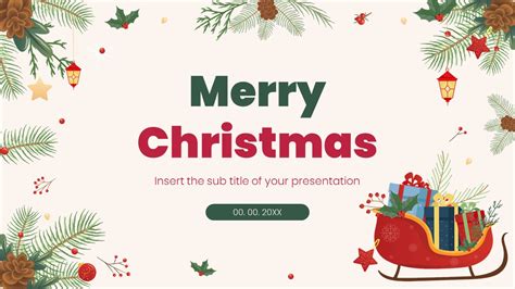 Christmas List Google Slides Templates Free