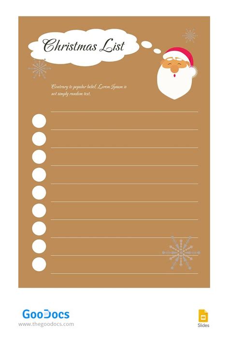 Christmas List Template Google Sheets Gallery 10