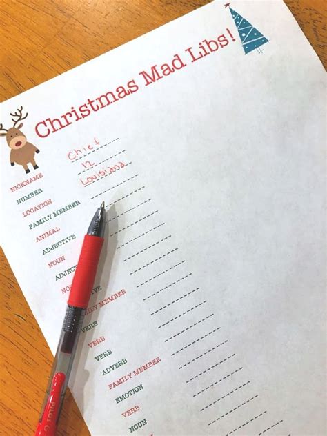 Rudolph's Adventure Mad Libs