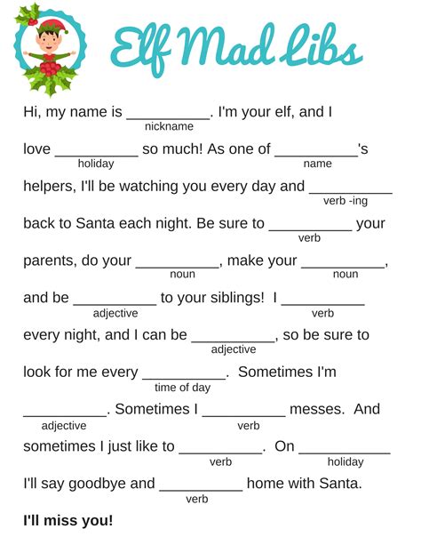 New Year's Eve Celebration Mad Libs