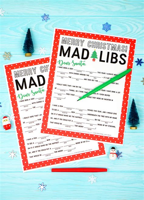 The Night Before Christmas Mad Libs