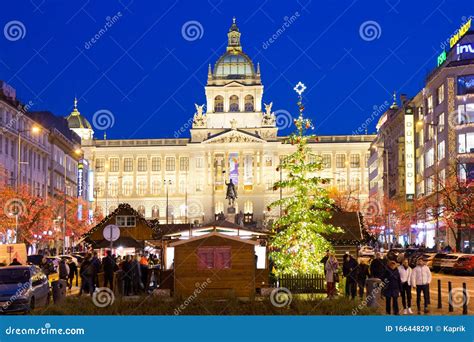 Christmas Market in Wenceslas Square Prague