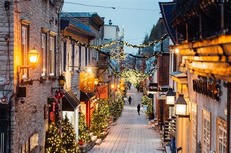 Montreal Christmas Market at Night