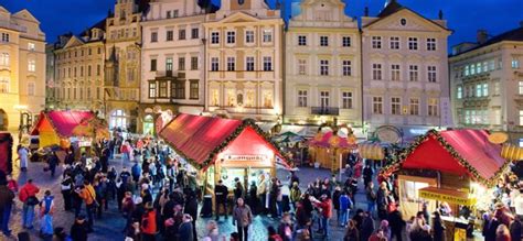 Christmas Market Stalls in Prague